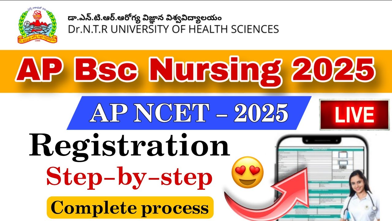 APNCET 2025 BSC nursing | Counselling Registration Step-by-step Complete process | Dr NTR University