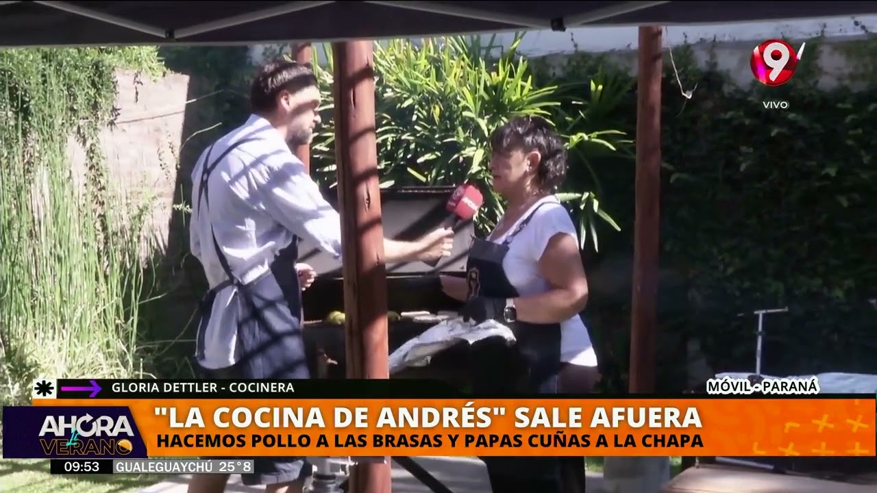 Pollo a la parrilla con Gloria Dettler en AHORA Litoral