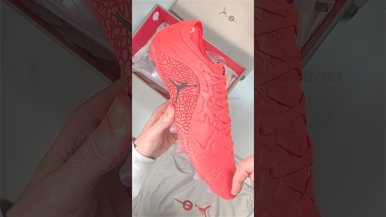 1st Ever Jordan Tiempo Boots 🏀⚽️ #footballboots #soccercleats #cleats #asmr #asmrsounds #jordan