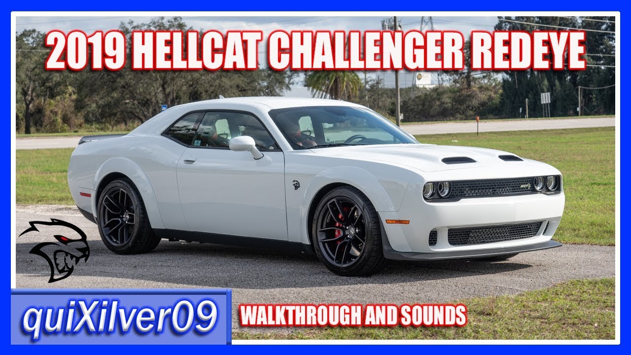 2019 Dodge Challenger Redeye Widebody in White Knuckle w/Demonic Red Interior!