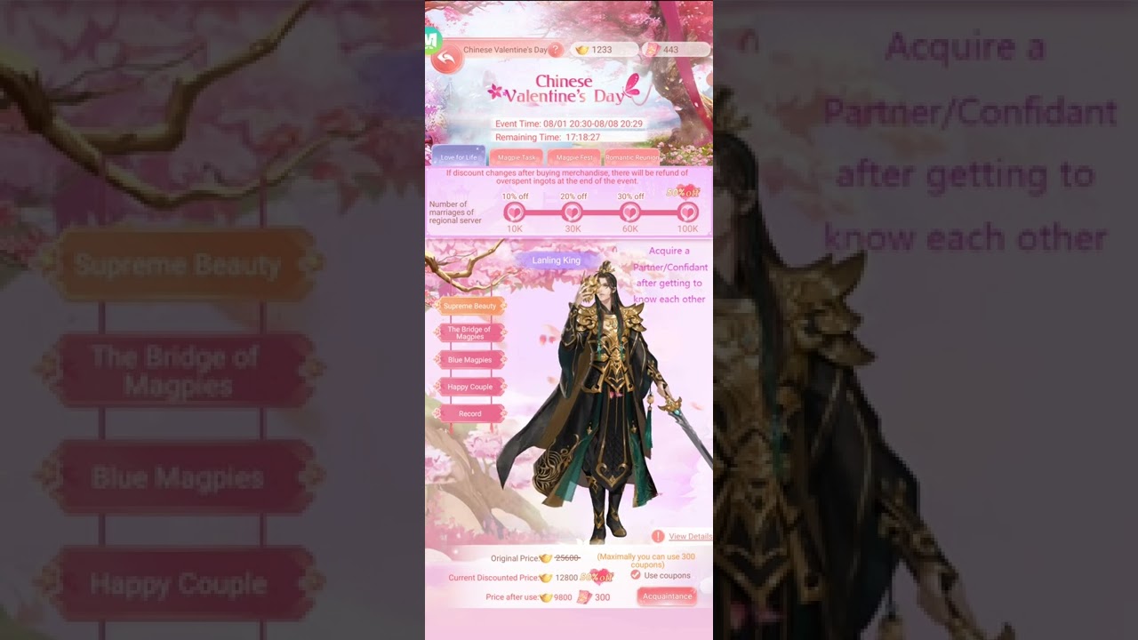 Legend of the Pheonix game Lanling King Event