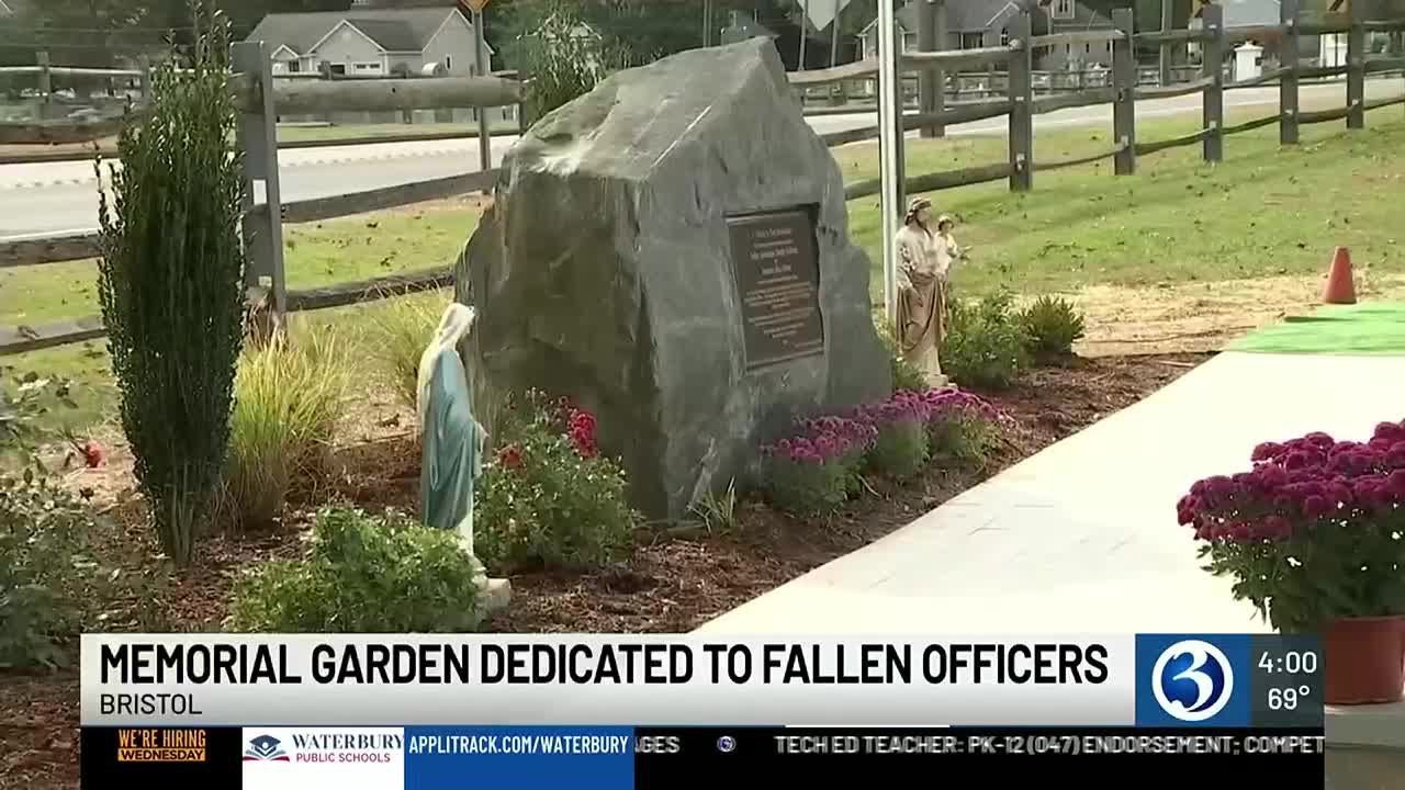 Memorial garden dedicated to fallen Bristol officers