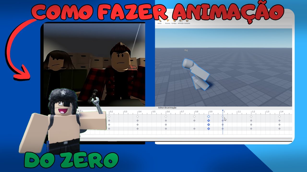 COMO FAZER ANIMAÇÃO!!! (Roblox Studio)