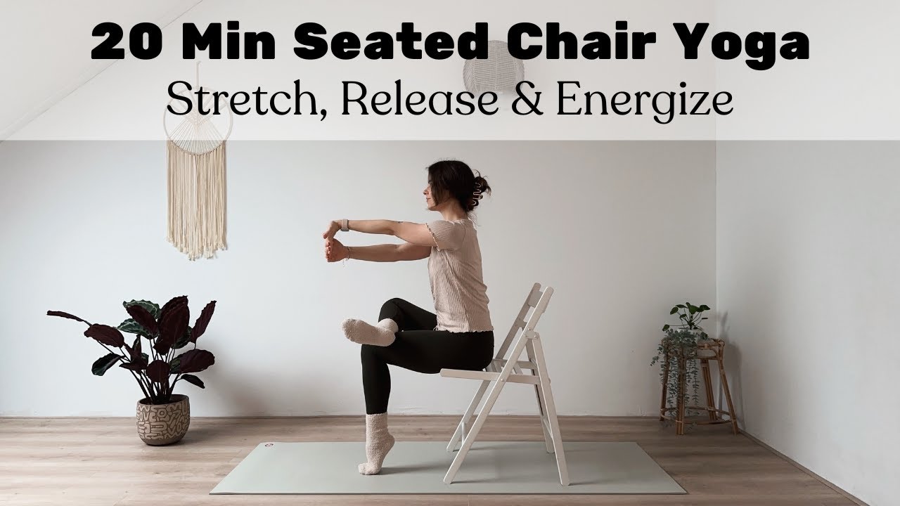 20 MIN CHAIR YOGA || Gentle Seated Yoga for Stress Relief & Energy (Beginner-friendly)