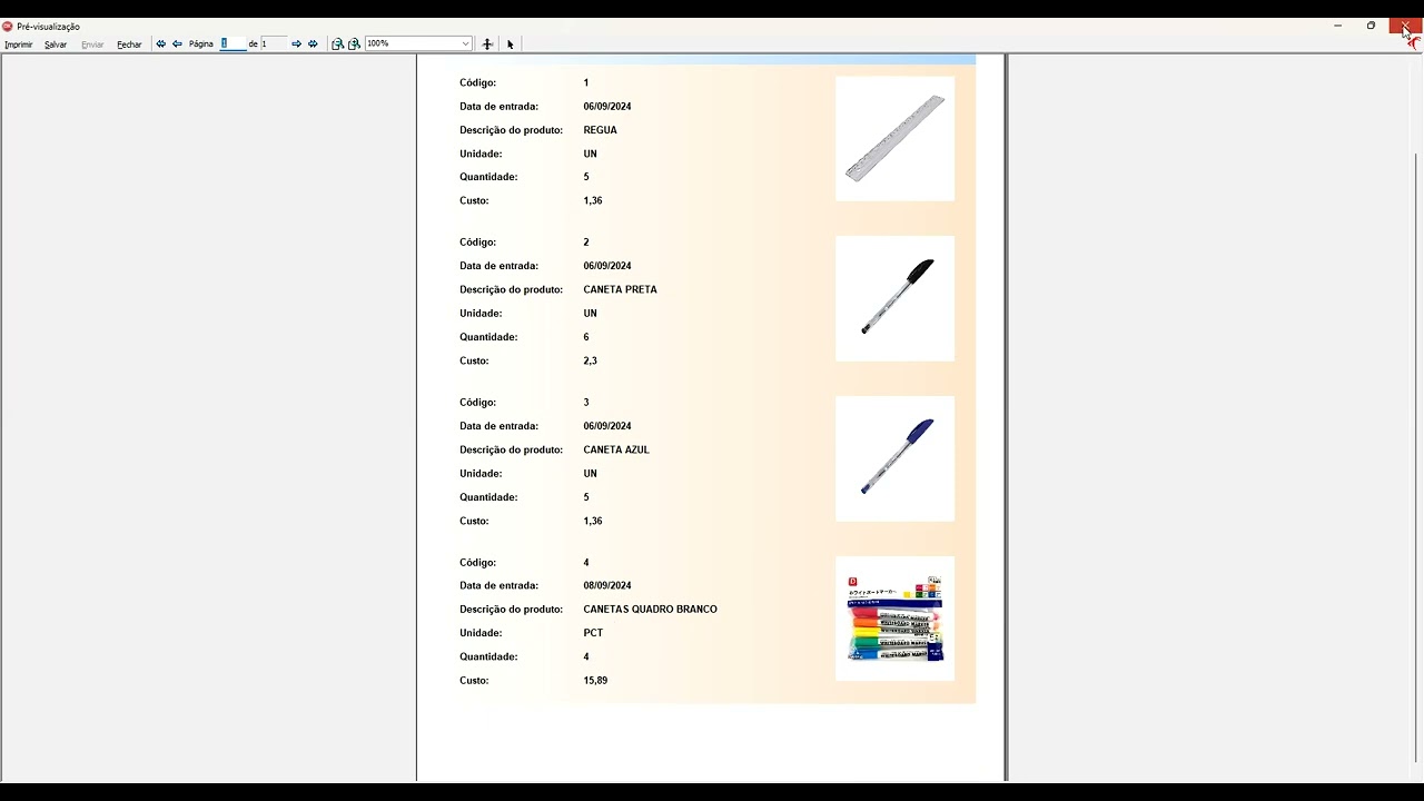 RELATÓRIO DE PRODUTOS COM IMAGEM - DELPHI E FORTES REPORT