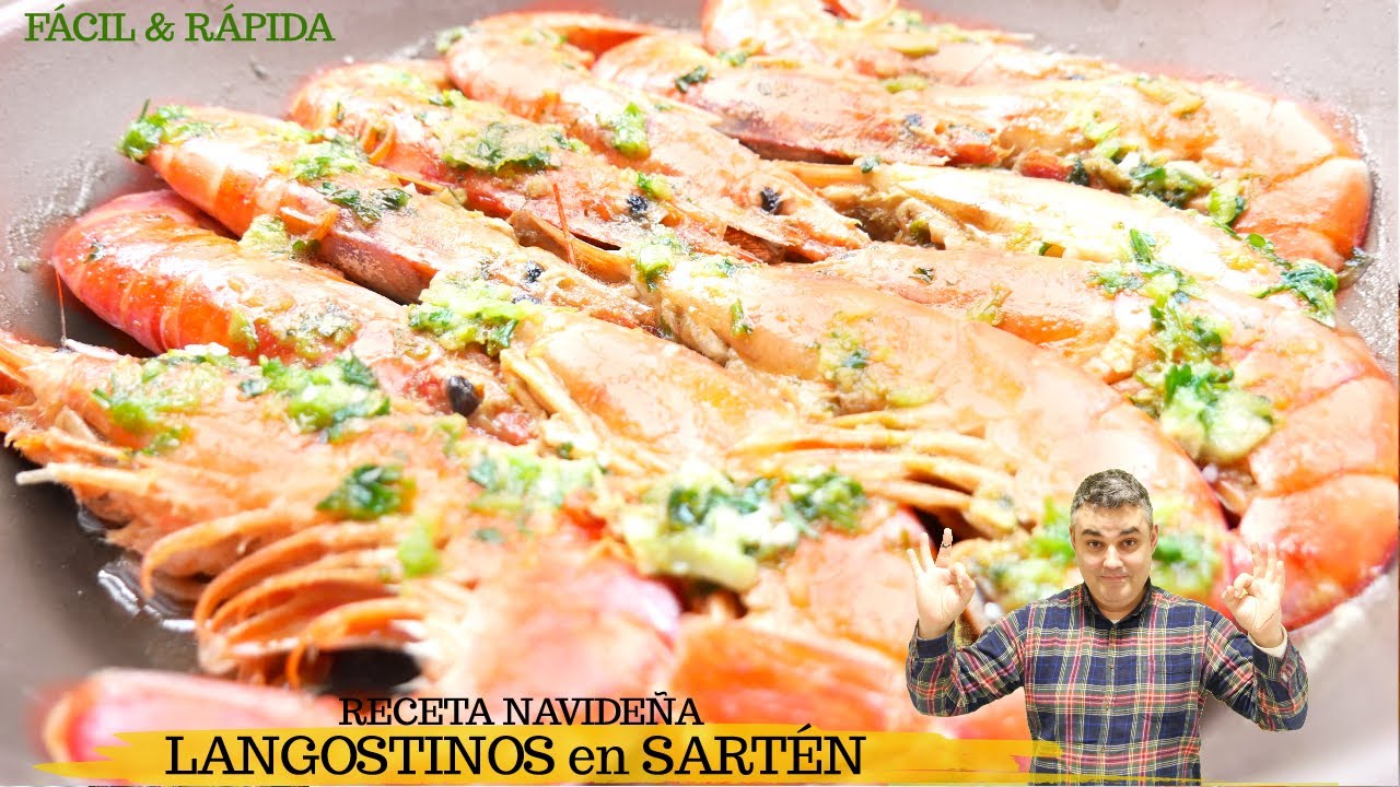 5 MINUTOS y en SARTÉN 😍🦐 tus GAMBONES, LANGOSTINOS o CAMARONES deliciosos y sin horno.