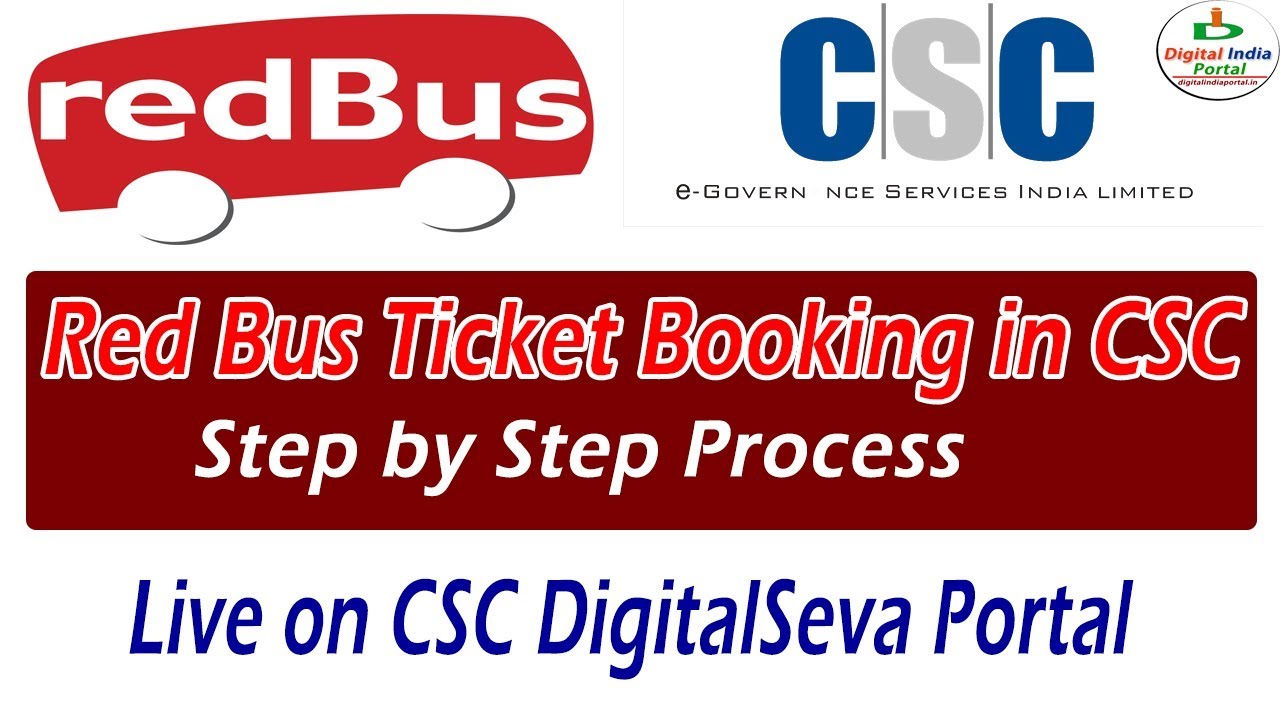 Red Bus Ticket Booking Process in CSC - Now Book Tickets