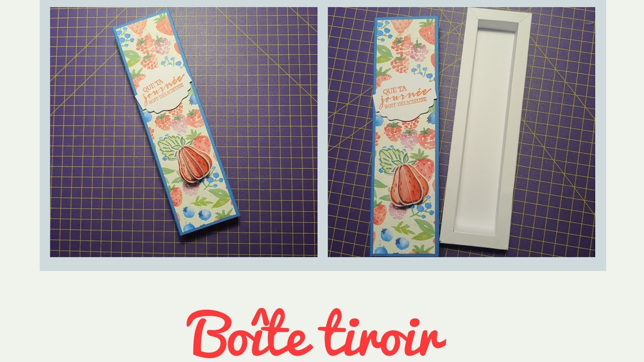 Tuto objet 3D - Boite tiroir *Scrap et Gourmandises*
