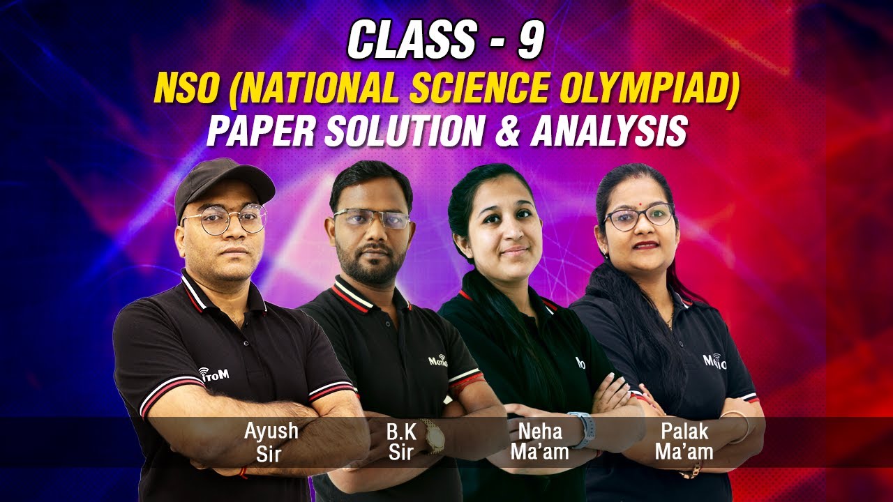 Class 09 NSO 2022-23 Live Paper Solution | NSO Answer key and Paper Analysis