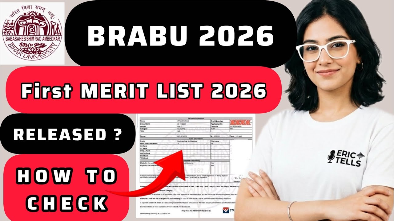 brabu first merit list 2026 | brabu ug first merit list 2026