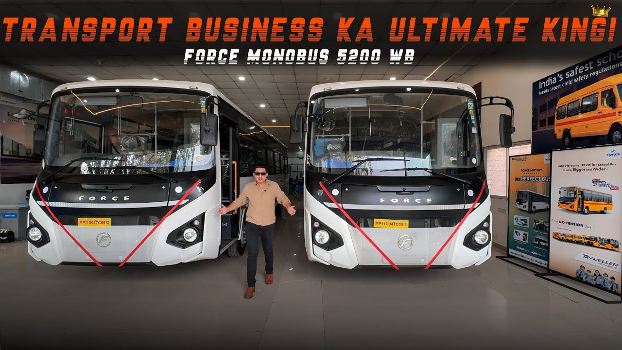 Transport Business ka Ultimate King – Force Traveller Monobus 5200 WB | Business ke liye Best