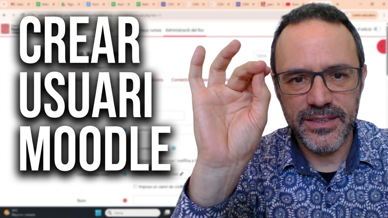 Com crear un usuari de Moodle