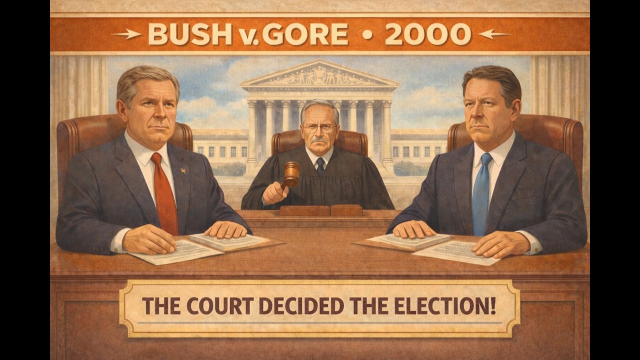 Bush v. Gore (2000) - Election Law #electionlaw #BushvGore #landmarkcase #prelaw #youtubelaw
