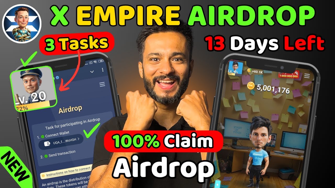 X Empire 100% AirDrop Claim 3 Tasks | X Empire Airdrop Withdrawal Now