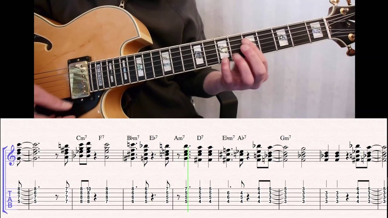 four on six comping lesson transcribed