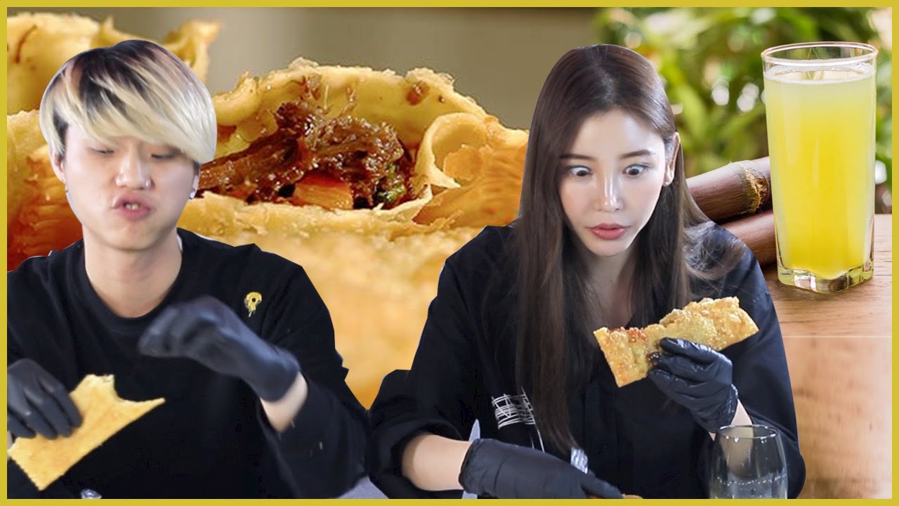 뭐야 이 브라질시장 음식은?(빠스텔)