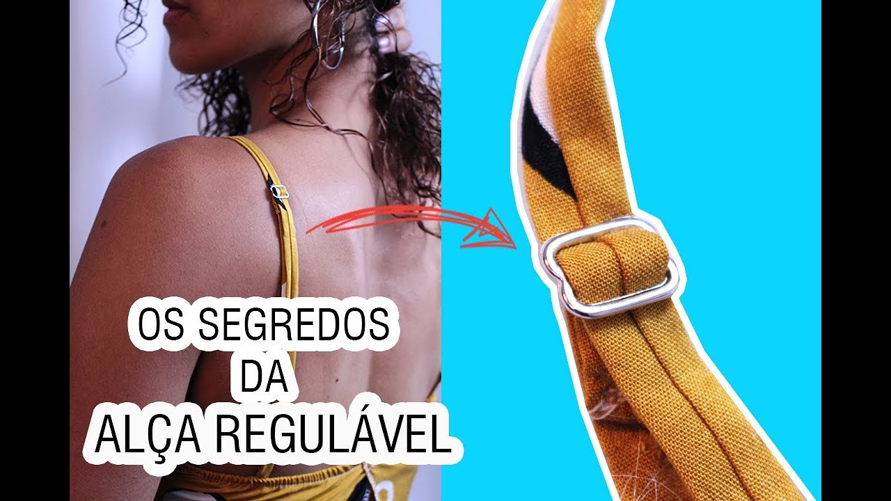 ALÇA REGULÁVEL|COMO FAZER|Truque de Costura sewing tip