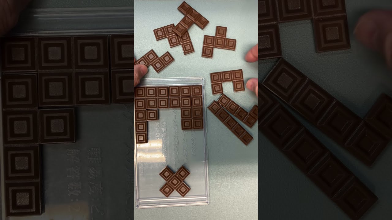 Chocolate Puzzle: Can you fit all of these? #puzzle