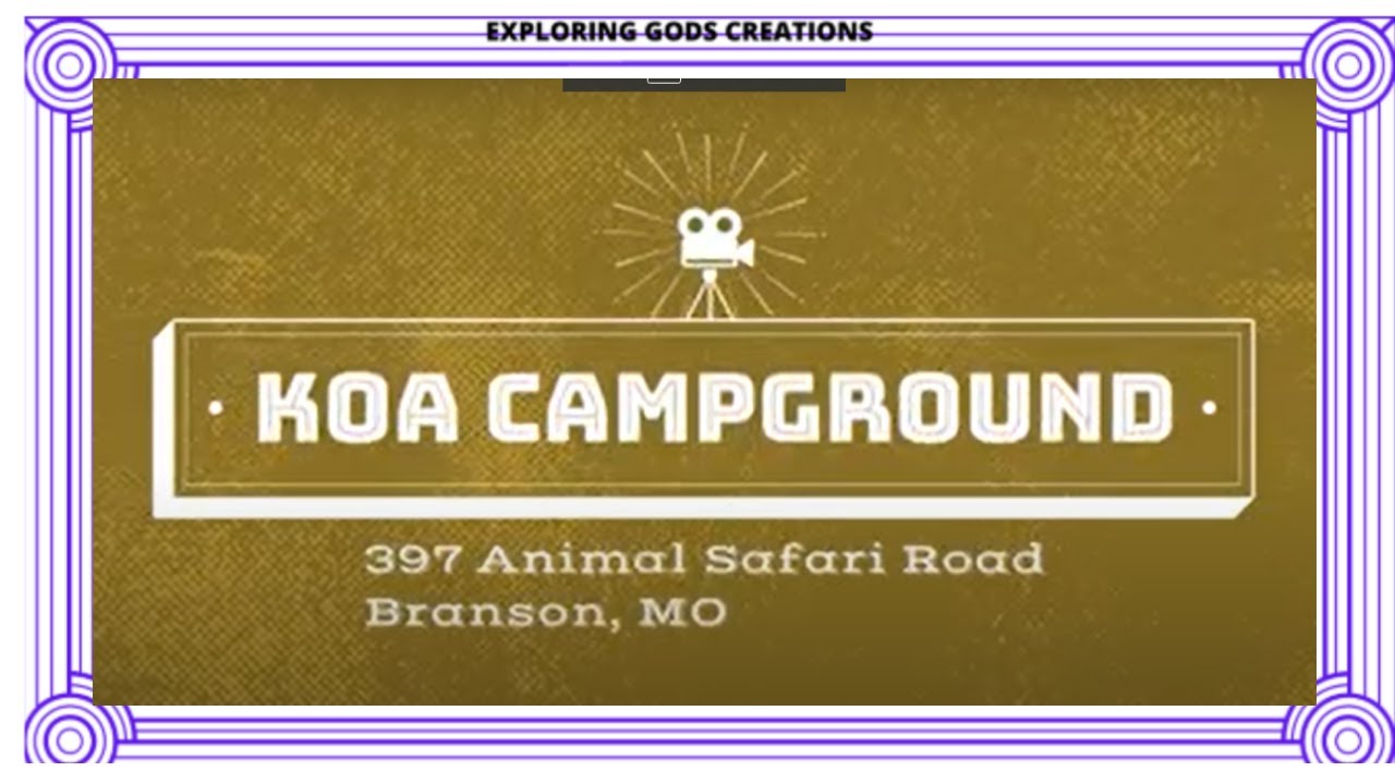campground review video of KOA in Branson Missouri