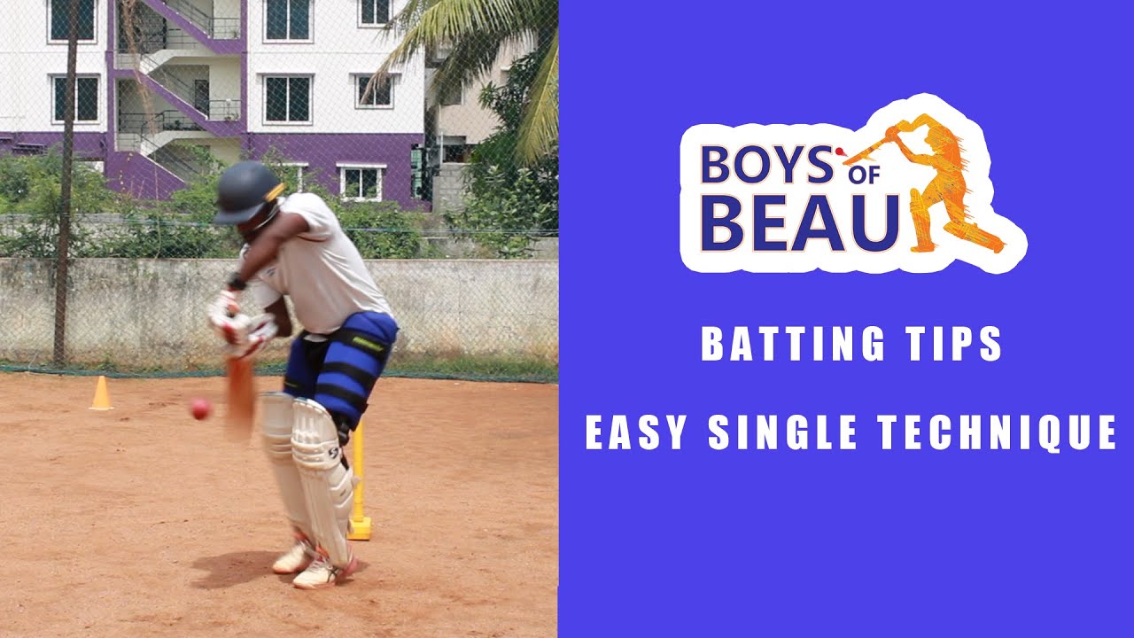 Cricket Batting Tips : Easy Single Scoring Technic | Boys of Beau | Beaulet Julin | Cricket Coaching