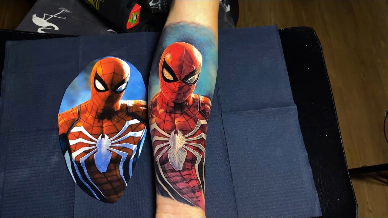 SPIDER-MAN TATTOO - REALISMO COLORIDO