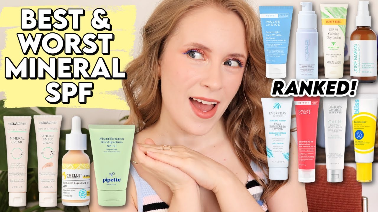Which MINERAL FACE SUNSCREEN is BEST? Bliss Block Star, Pipette, Paula's Choice, MD Solar Sciences