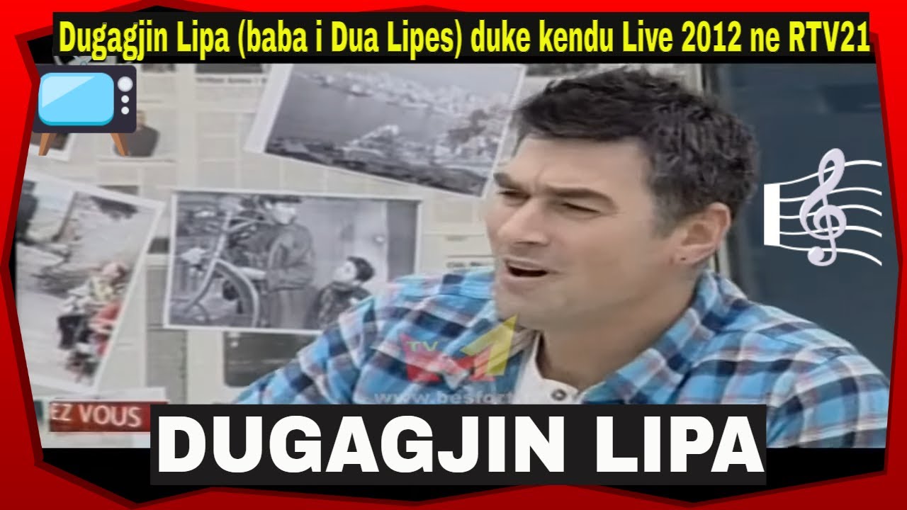 Dugagjin Lipa (baba i Dua Lipes) duke kendu Live 2012 ne RTV21