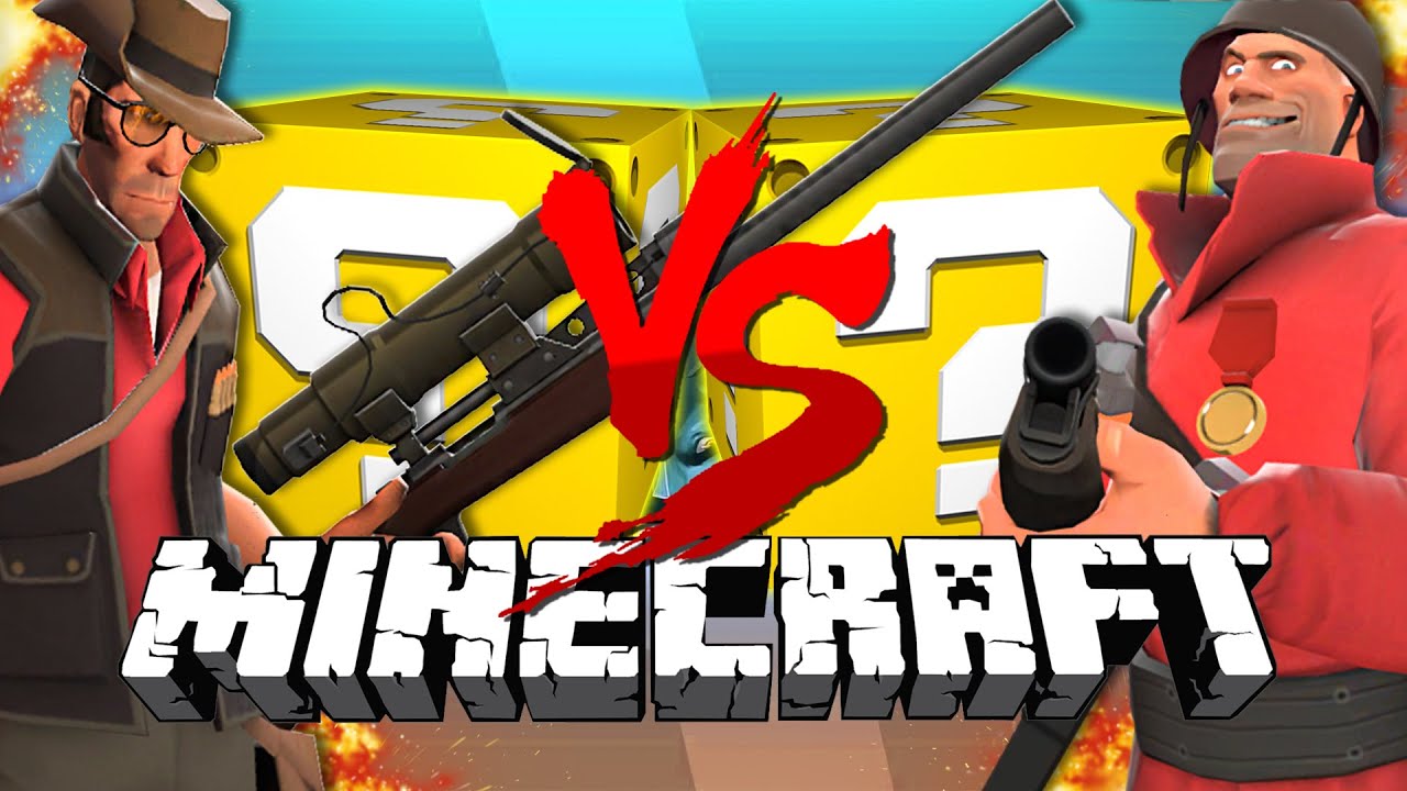 Minecraft: TEAM FORTRESS 2 LUCKY BLOCK CHALLENGE | Turret Destruction!