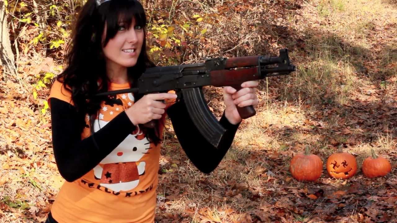 Beautiful Ash Carving Pumpkins with AIMR (draco) AK47 Krink