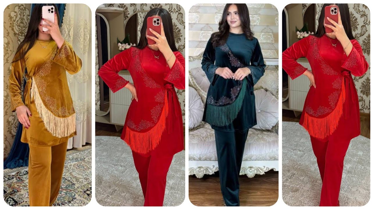 VILLUR MATOSIDAN UYGA XAMDA KO'CHAGA KIYISH UCHUN KO'YLAKLAR#fahsion #fashiondress 
