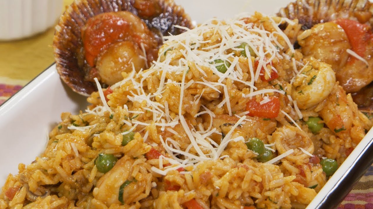 Receta del arroz con mariscos • Peruvian food • Comida peruana | BUENAZO!