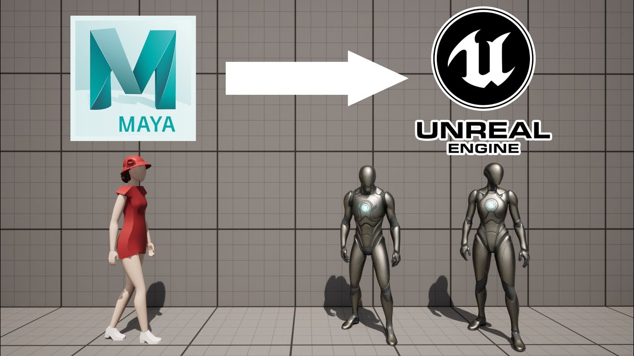 ЭКСПОРТ ПЕРСОНАЖА ИЗ MAYA В UNREAL ENGINE