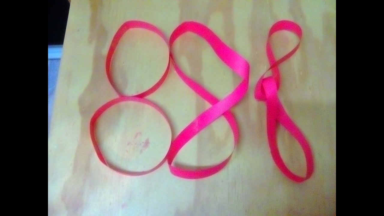 How to Cut Paper Loops to Reveal Different Results - Mobius Strips - Simple Science - Tutorial