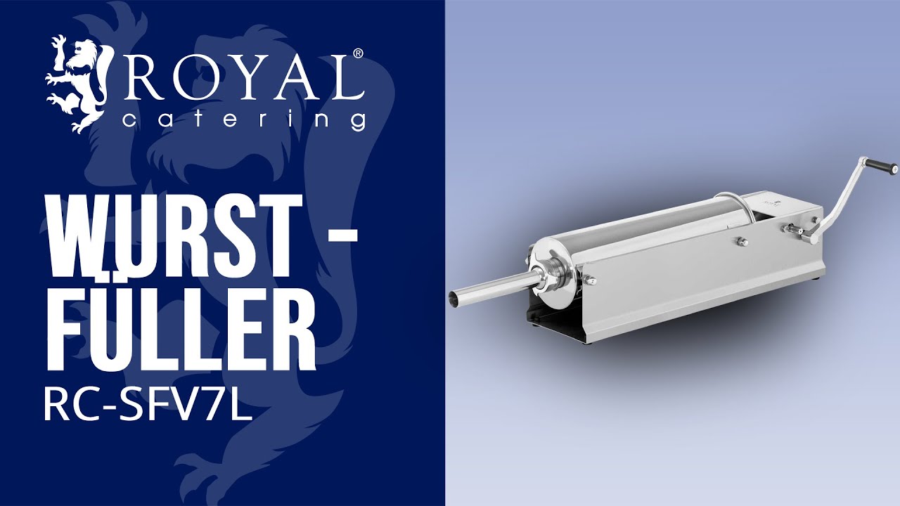 Wurstf&uuml;ller RC-SFV7L  | Royal Catering | Produktvorstellung