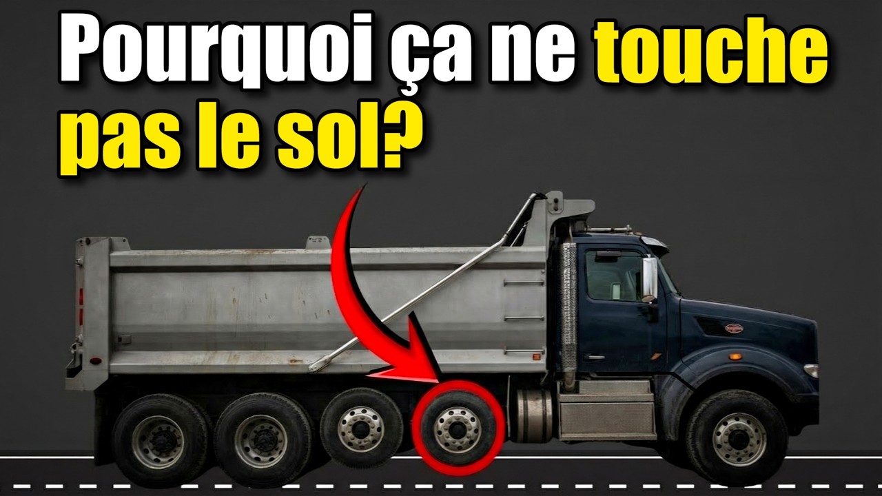 Pourquoi certains pneus de camions ne touchent pas le sol ?