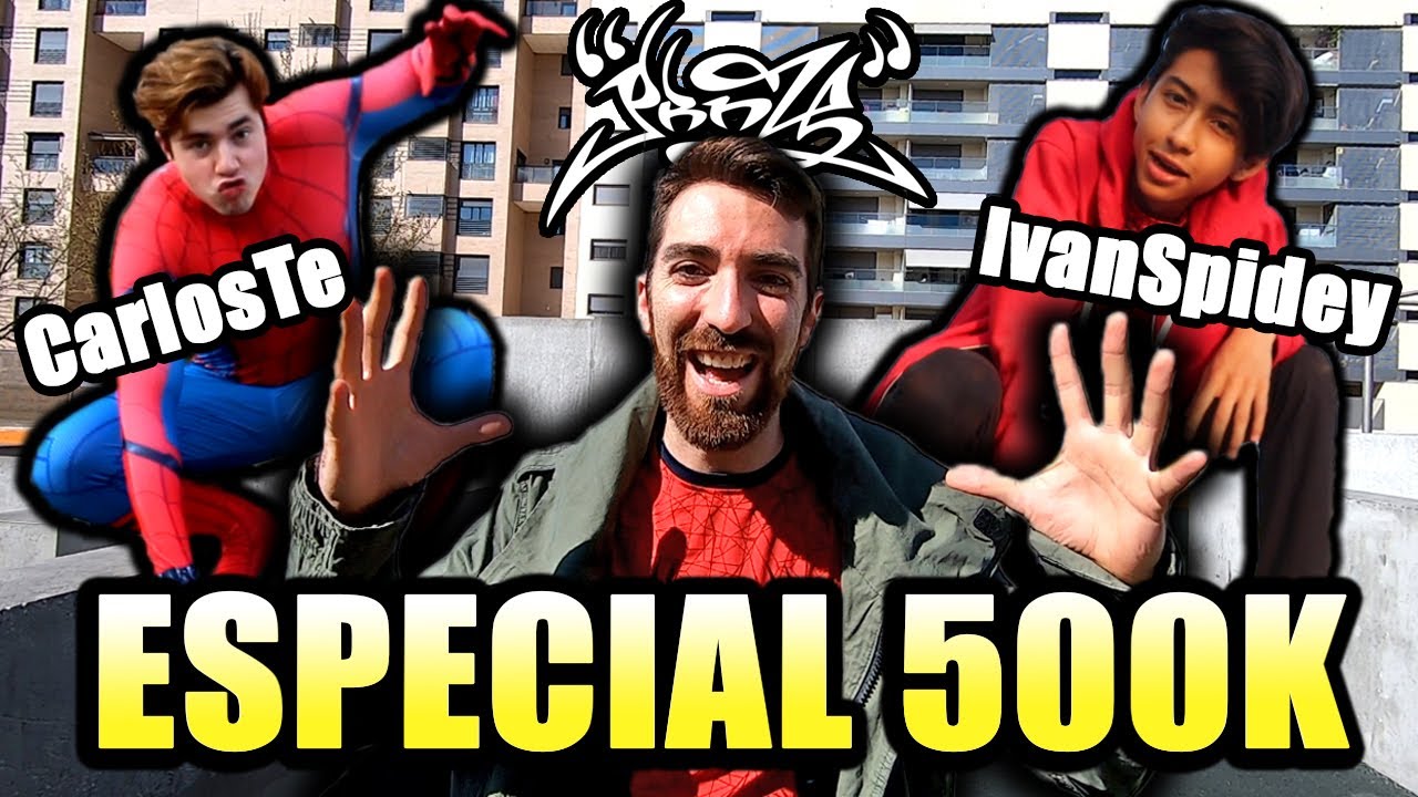¡ENSEÑO PARKOUR AL SPIDERVERSE! 🕷 - Con IvanSpidey & CarlosTe! #ESPECIAL500K