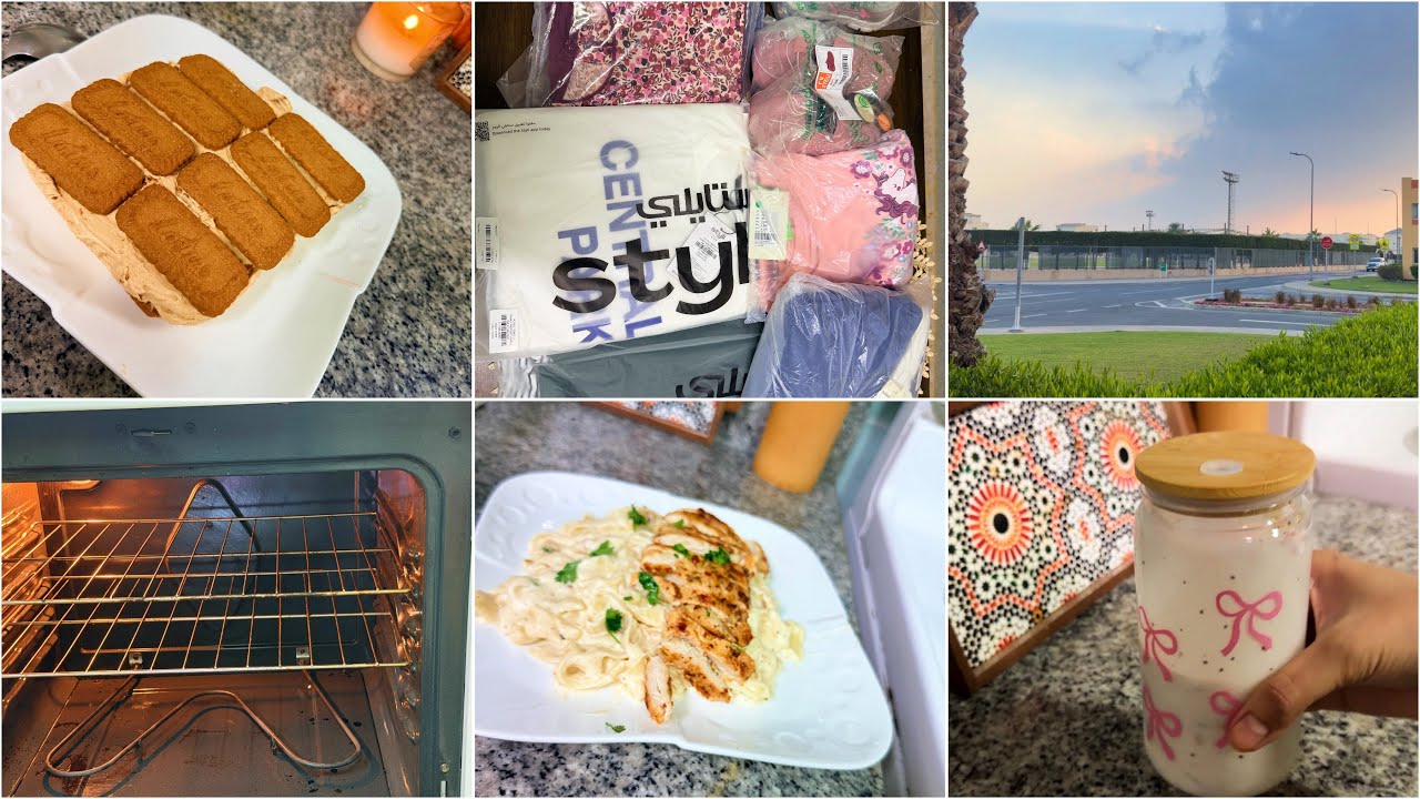 5 AM slow Morning Routine in Qatar | silent vlog |Biscoff desert, quick Alfredo pasta & Winter Drink
