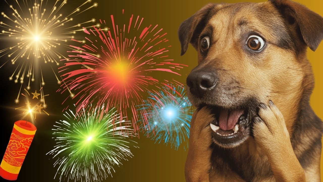 Cómo calmar a tu perro del miedo a los fuegos artificiales 🎆 | Consejos contra la ansiedad de perros