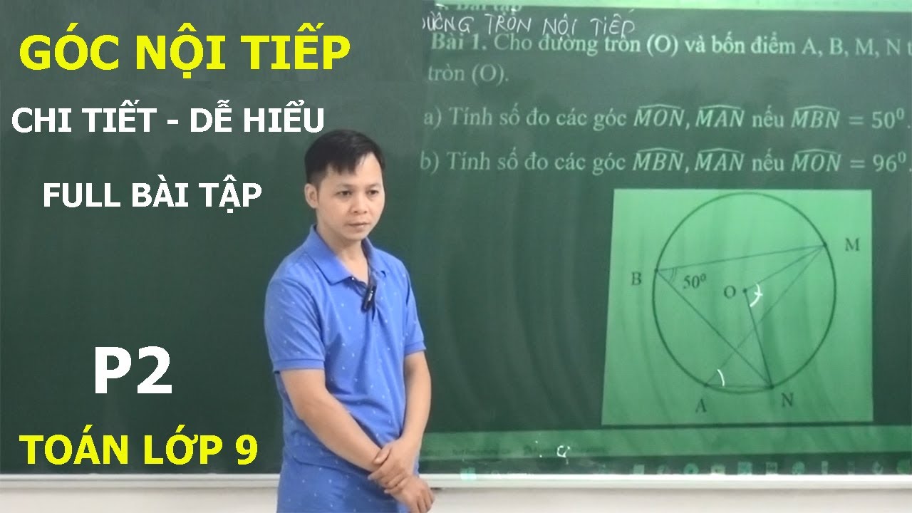 TOÁN 9 – P2 - GÓC NỘI TIẾP. ĐẦY ĐỦ DẠNG BÀI TẬP CHI TIẾT DỄ HIỂU. SGK KNTT MỚI