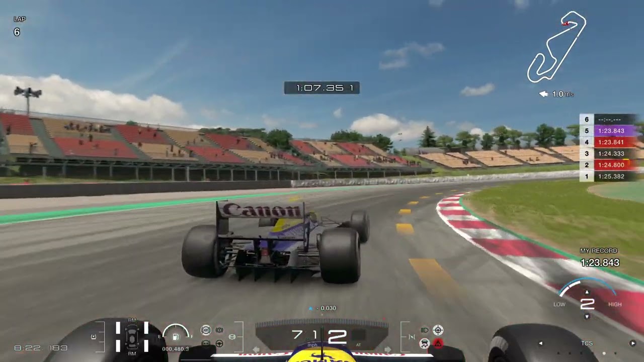 Gran Turismo 7 - Gran Turismo F3500-A (Catalunya) - 1 Hour Practice Session - Hood Cam (PS5 HD)