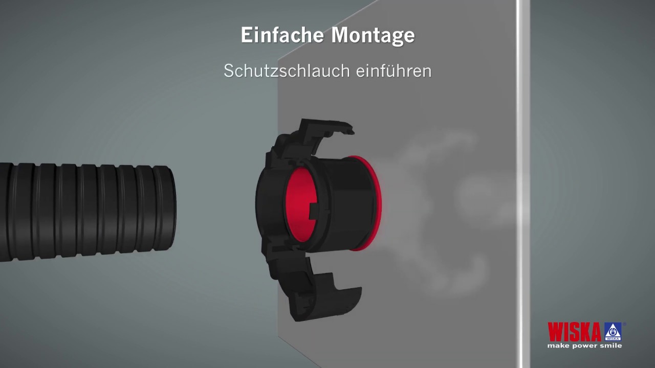 IP68 Kabelschutz mit dem BraceFITTING von WISKA