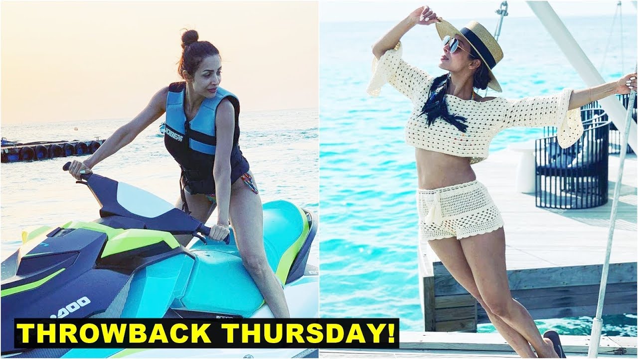 Malaika Arora flaunts her curvacious body on a water bike!