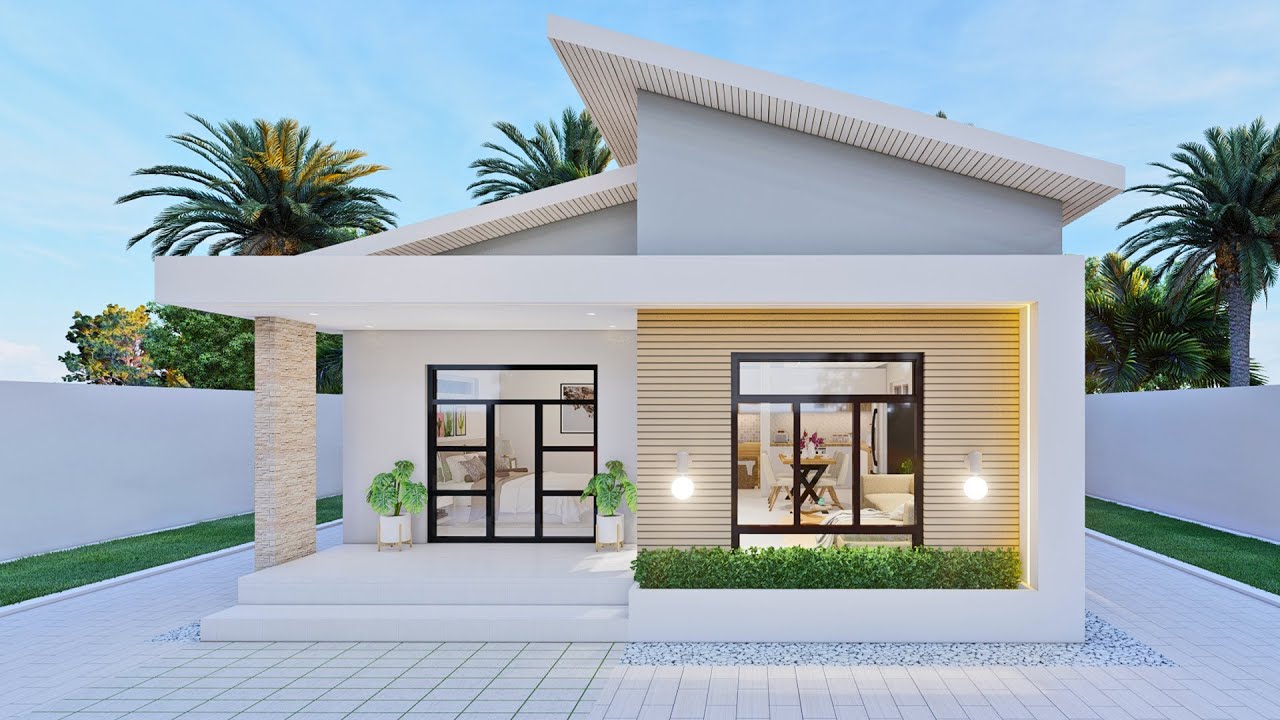 Tiny House design Idea | 1 Bedroom small house design | 8mx7m