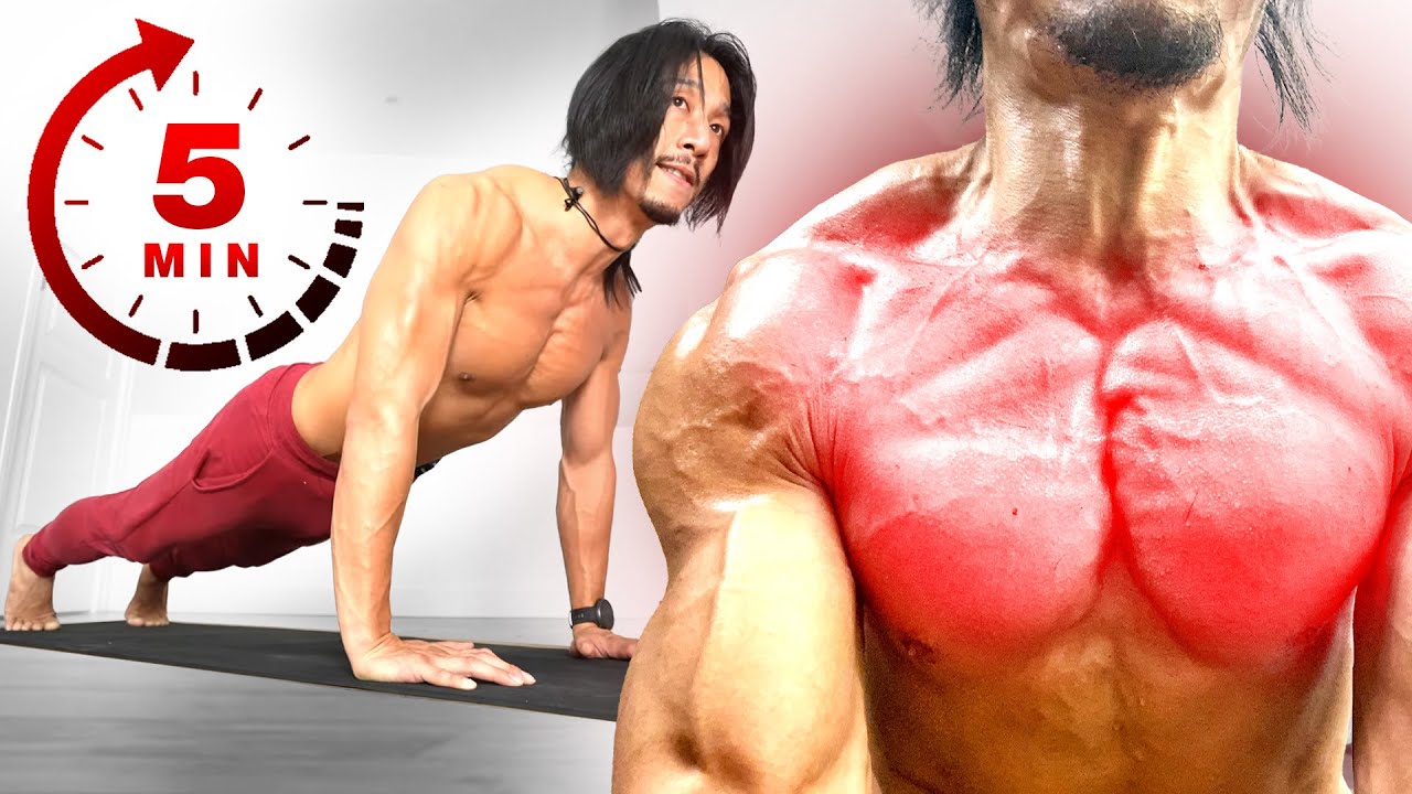5 min de pompes pour FAIRE GROSSIR TES PECS