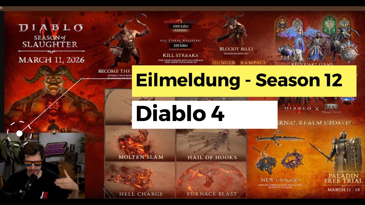 Eilmeldung: Diablo 4 Season 12 - Die letzten Infos vor dem Start!