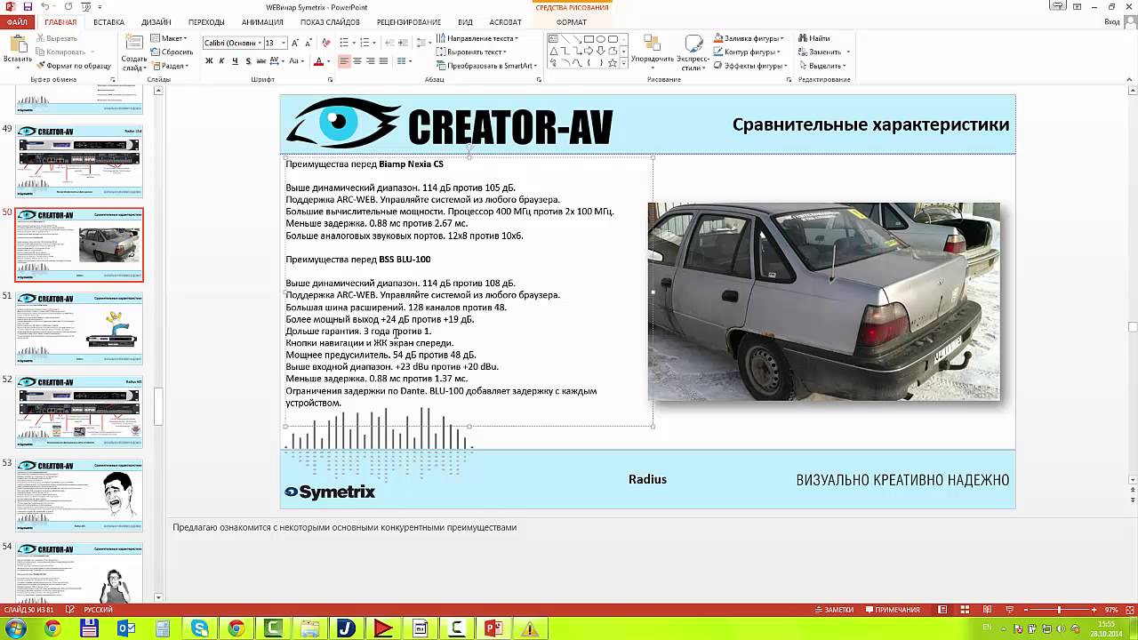 Вебинар Symetrix часть 3