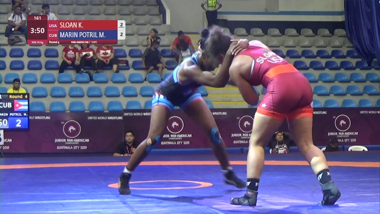 Round 4 WW - 76 kg: K. SLOAN (USA) v. M. MARIN POTRIL (CUB)