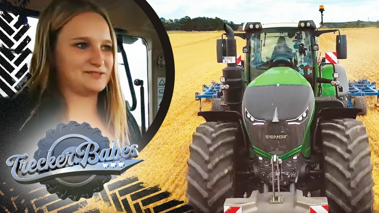 Jungfernfahrt des neuesten Traktors: Cynthia hat 500 PS unter der Haube | Trecker Babes | Kabel Eins