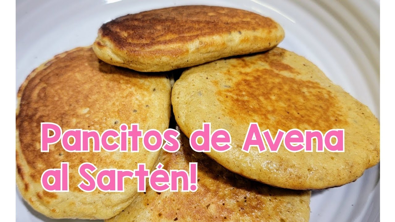 Pancitos de Avena al Sartén en minutos | Receta de Pan de Avena sin horno