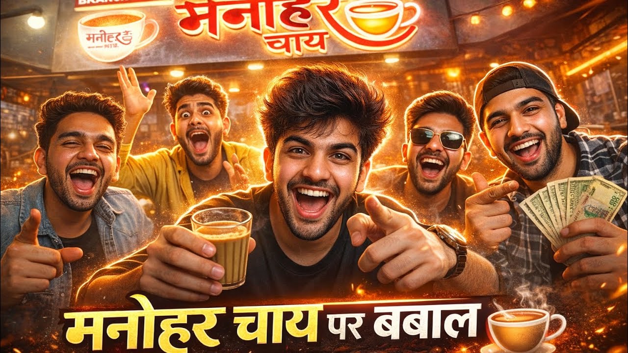 “Manohar Chai पर BAWAAL! 😂☕ Friends, Chai & Full-on Masti!”